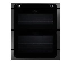 New World NW701DO Electric Built-under Double Oven - Black & Stainless Steel